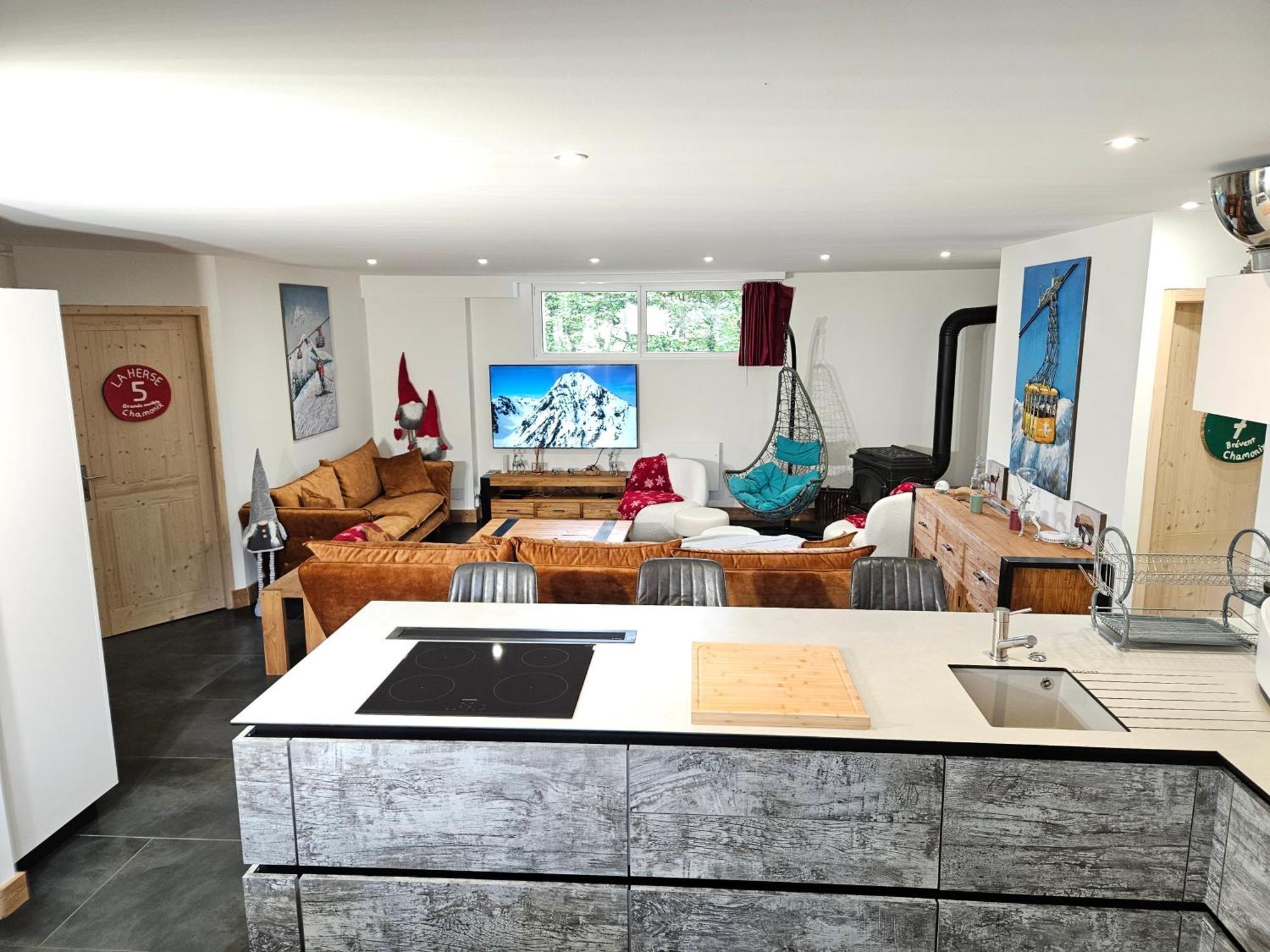 Les Fees Mer : Appart 150 M² Hypercentre Calme 10P Шамони Экстерьер фото